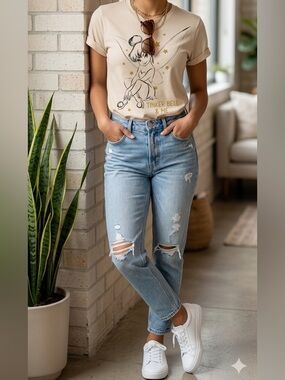 Disney Tinker Bell "Sketch" Graphic Tee - Gold Foil Accents